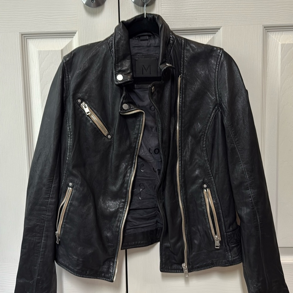 Marrakech black leather jacket